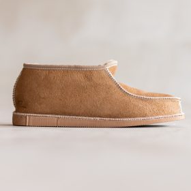 Van Buren heren pantoffel camel